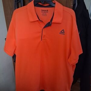 Reebok Men's Orange Polo Shirt